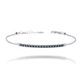 BRACCIALE MEZZO TENNIS IN ORO 18 KT CON DIAMANTI BLACK