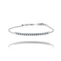 BRACCIALE MEZZO TENNIS IN ORO 18 KT CON DIAMANTI