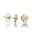 ORECCHINI QUADRIFOGLIO IN ORO 18 KT DIAMANTI