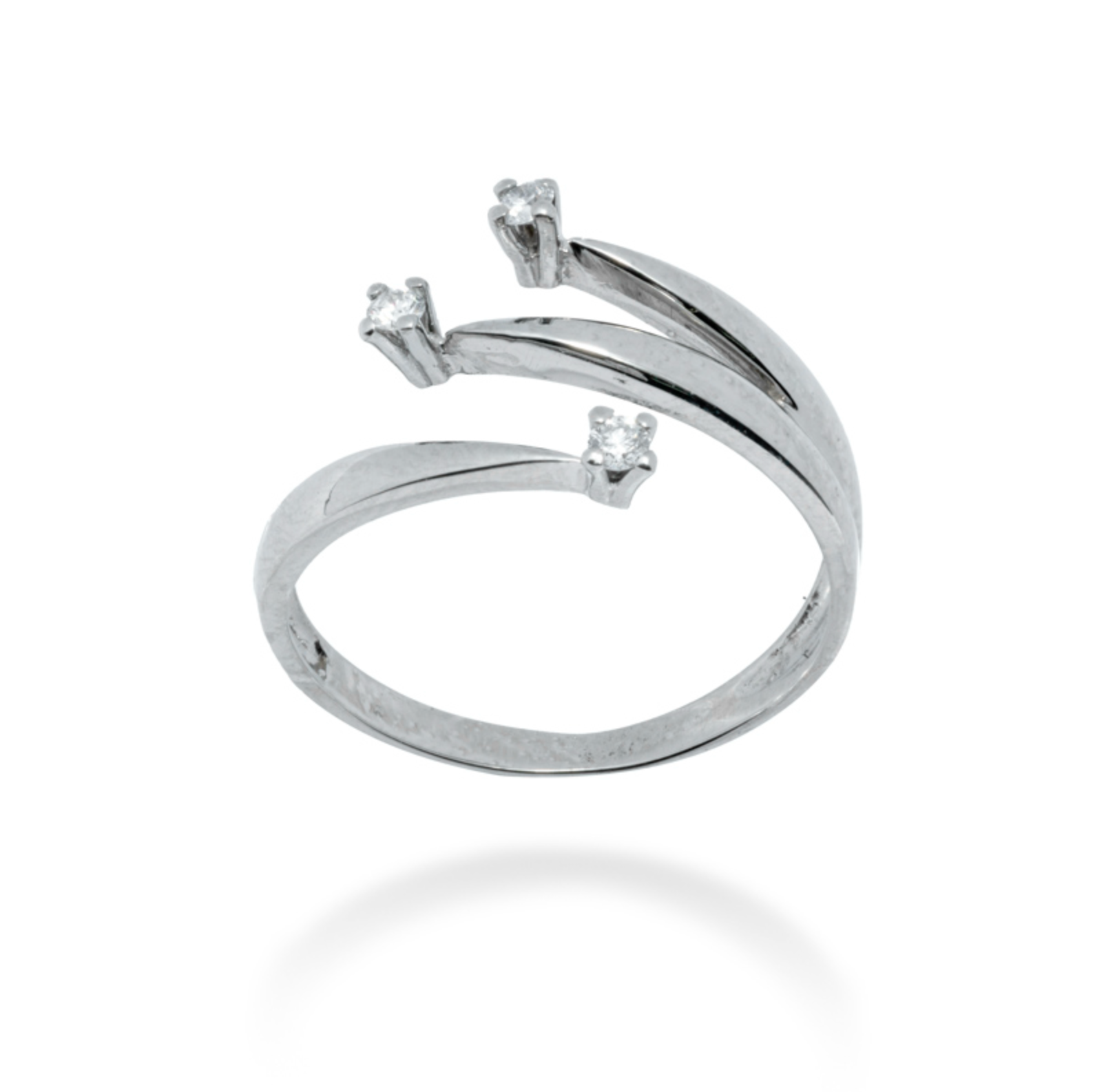 ANELLO TRILOGY IN ORO 18 KT CON DIAMANTI