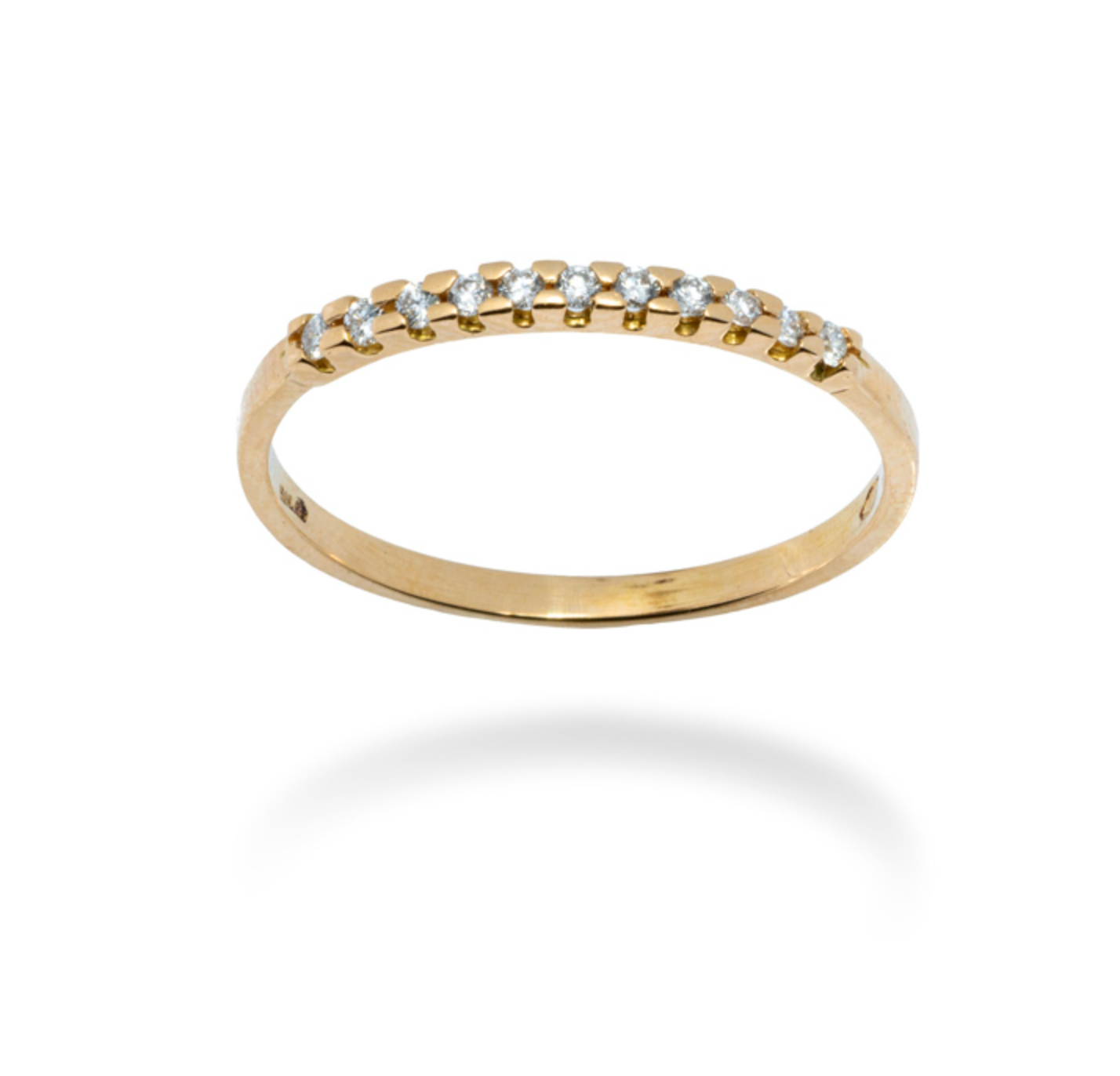 ANELLO VERETTA IN ORO 18 KT CON DIAMANTI